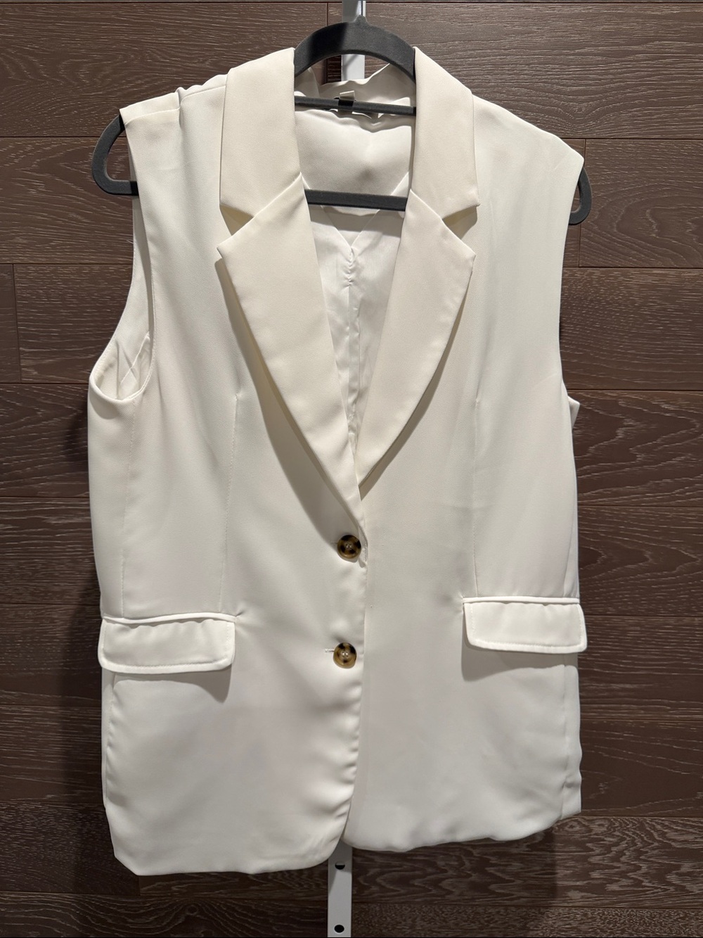 HYFVE Ivory Lapel Blazer Vest